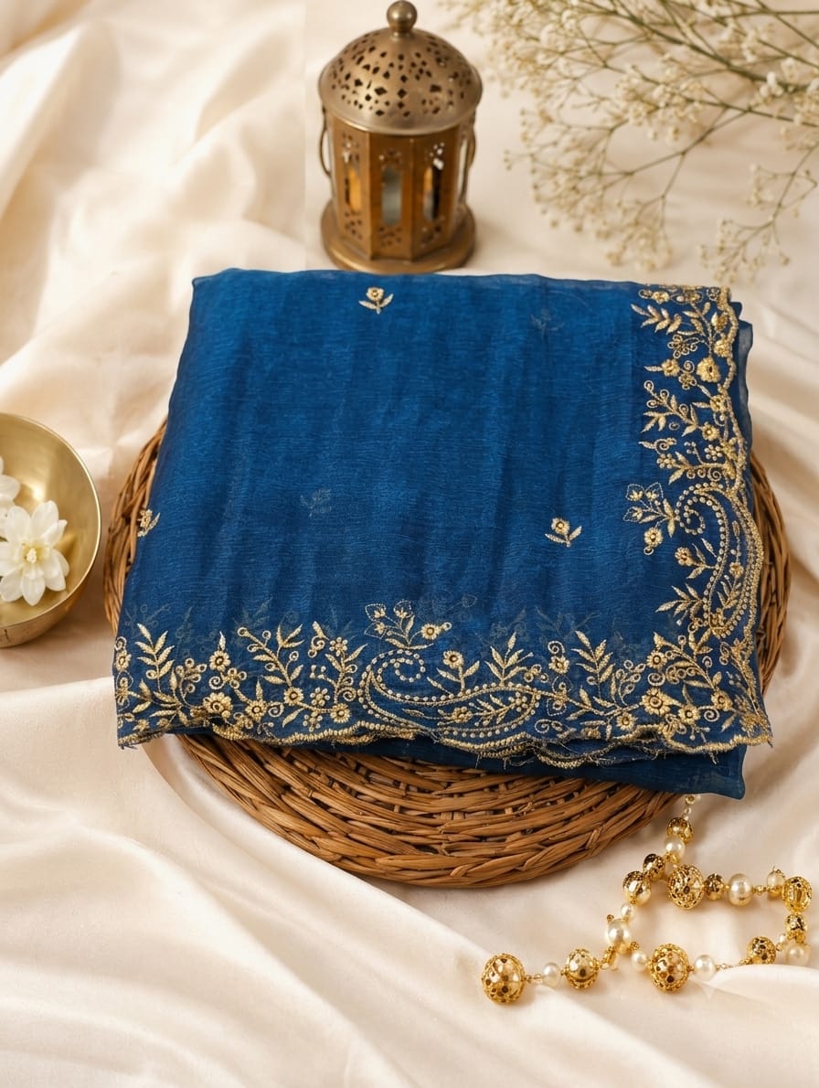 Trending Fendi Chiffon Keri Design Saree
