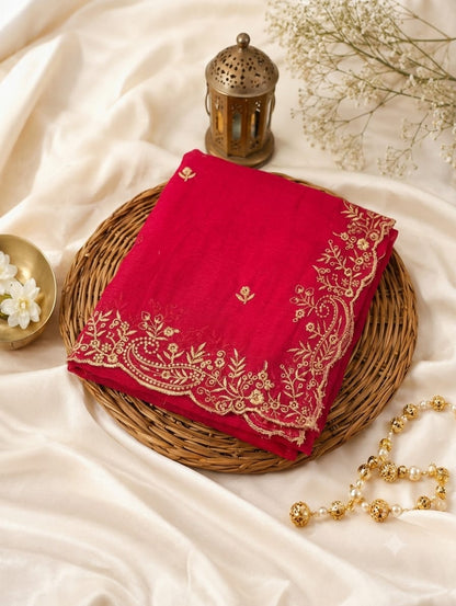 Trending Fendi Chiffon Keri Design Saree