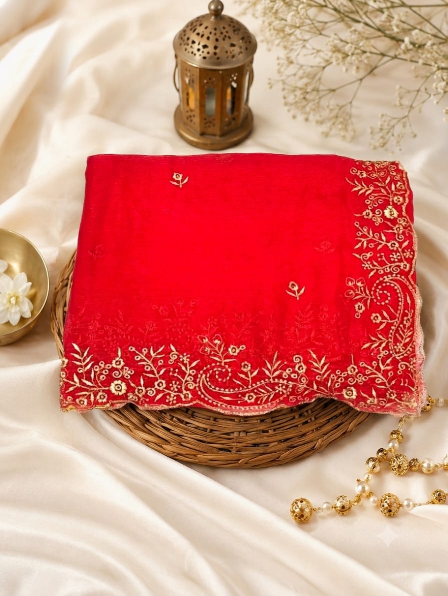 Trending Fendi Chiffon Keri Design Saree