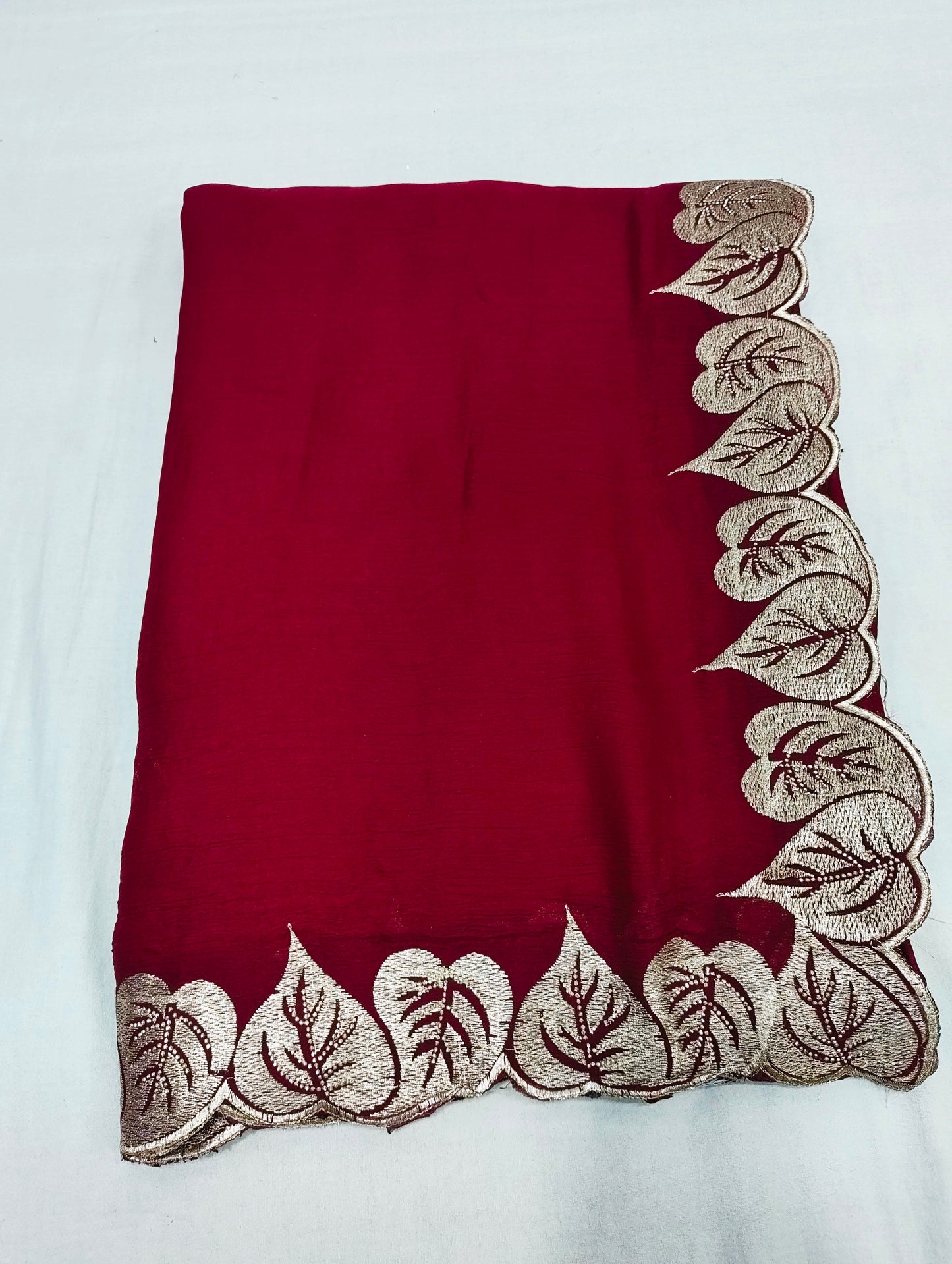 Satin Silk Chiffon Embroidery Work & Siroski Work SC301