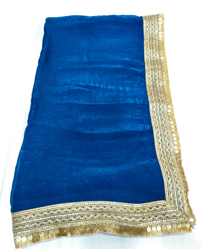 Fendi Chiffon Sequence Embroidery Border FC104