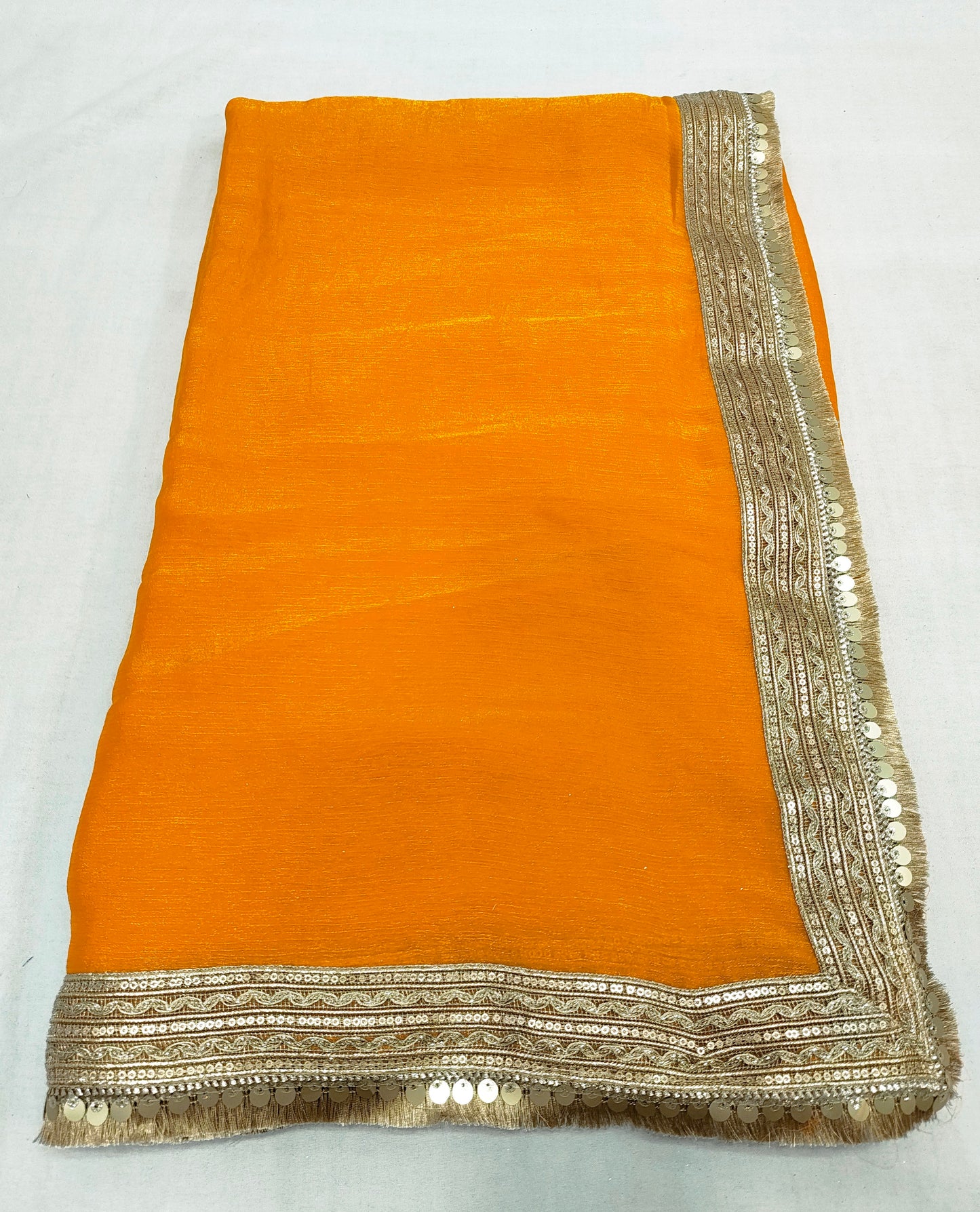 Fendi Chiffon Sequence Embroidery Border FC104