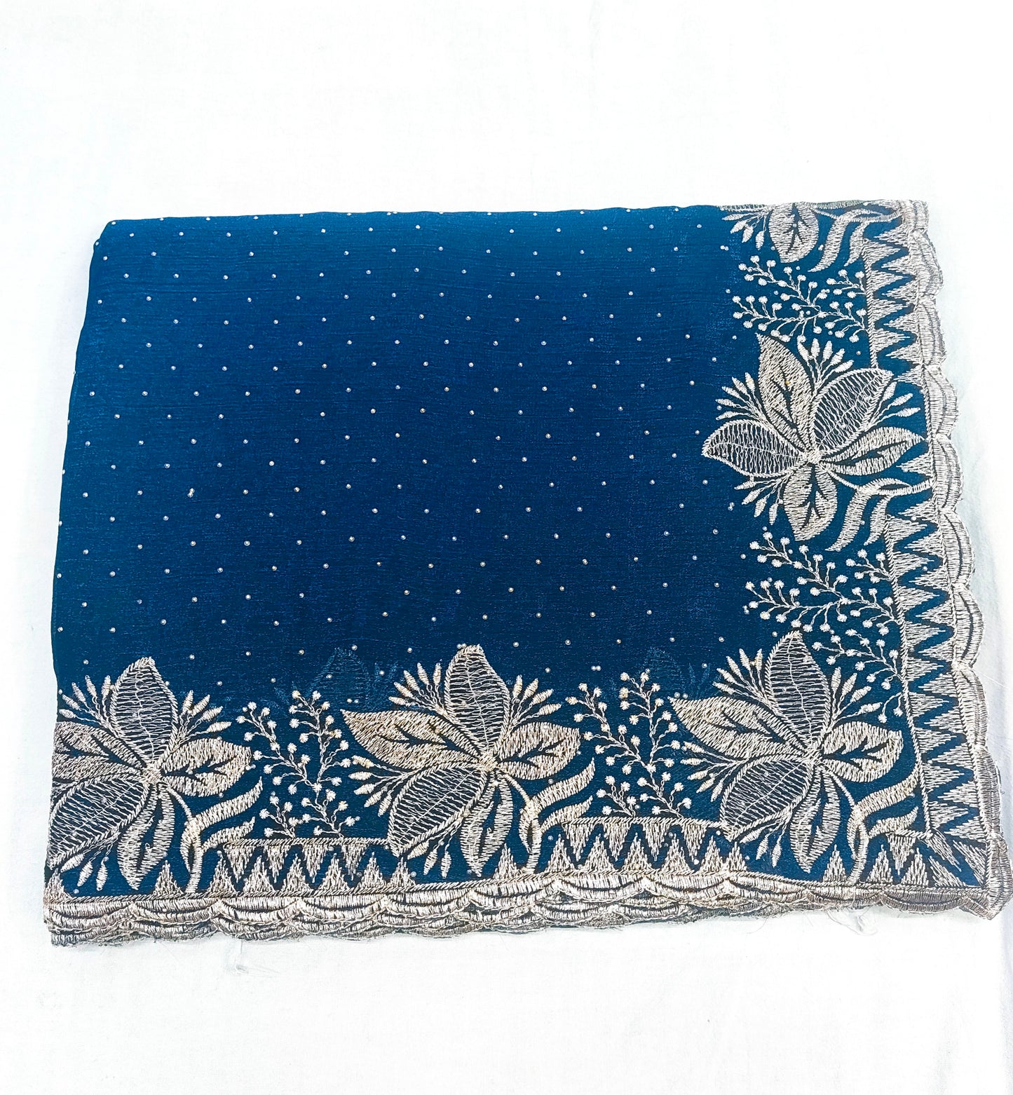 Fendi Chiffon Embroidery & Siroski Work Saree FC104