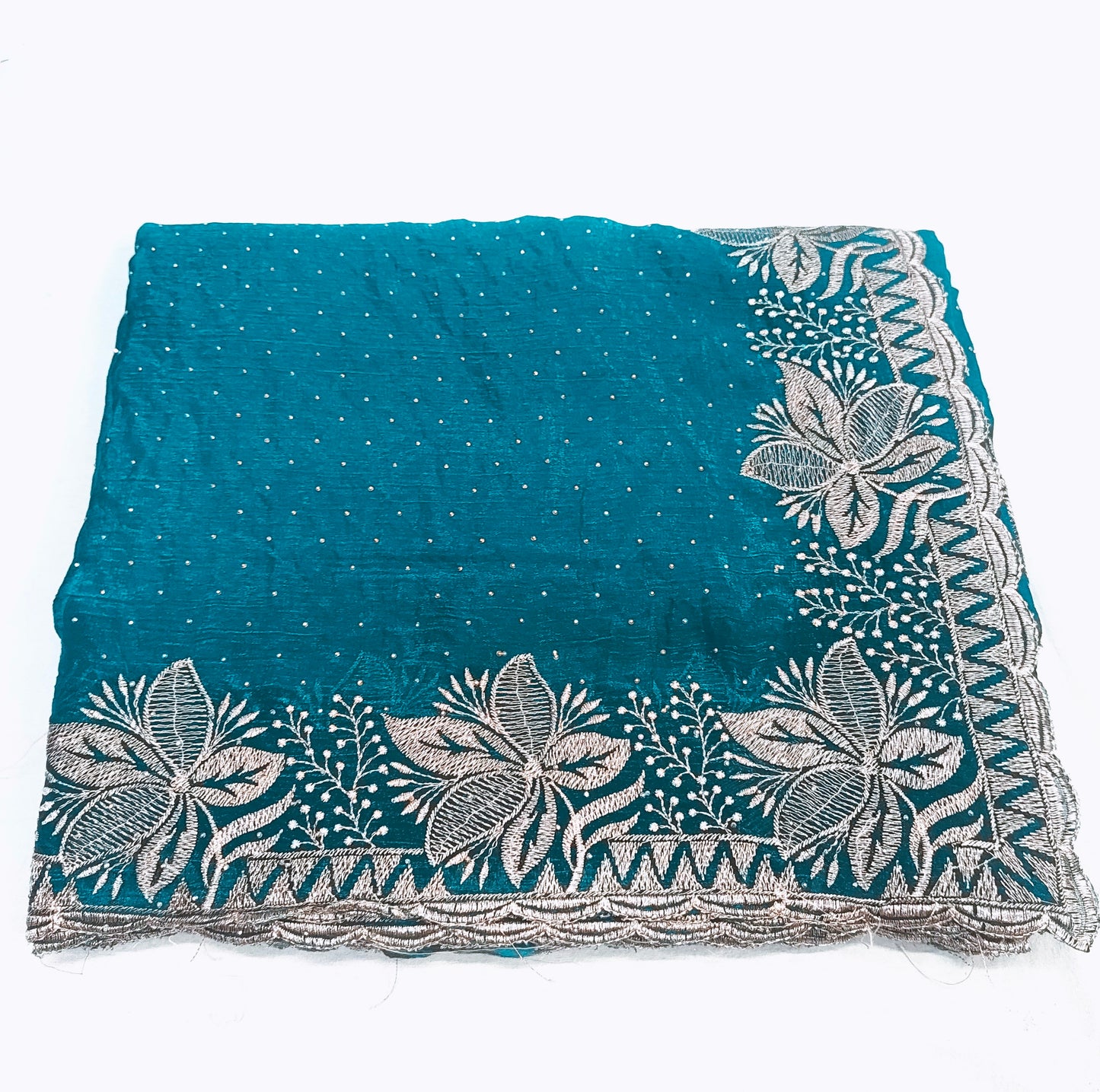 Fendi Chiffon Embroidery & Siroski Work Saree FC104