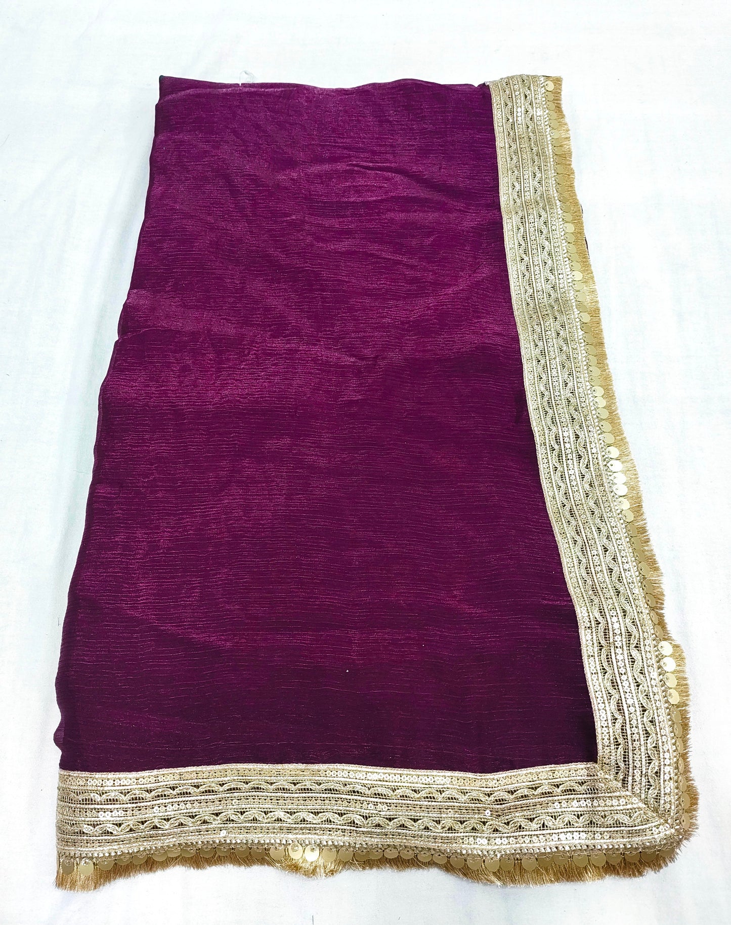 Fendi Chiffon Sequence Embroidery Border FC104